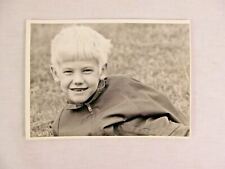 Black & White Photograph Blond Boy Smiling With Missing Teeth B&W 5 x 7 picture