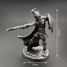 Vintage Spartan Rome Solider Figurines Miniatures Metal Model Statue Desktop Art picture