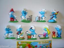 THE SMURFS PEYO 2008 KINDER SURPRISE FIGURES SET - FIGURINES COLLECTIBLES picture
