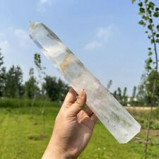 2.7LB Natural Clear Quartz Obelisk Crystal Point Reiki Tower Wand Healing picture