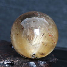 A6791-45mm-129g Natural Clear Gold Rutilated Quartz Crystal Sphere Gem Ball picture