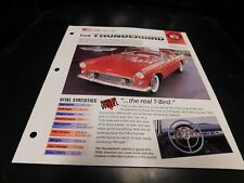 1955-1957 Ford Thunderbird Spec Sheet Brochure Photo Poster 1956 picture