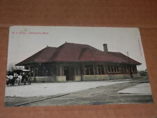 CHARLOTTE MI - 1907-1915 ERA POSTCARD - RAILWAY STATION - TRAIN DEPOT picture