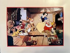 1994 Disney's Snow White Seven Dwarfs  Lithograph Vintage picture