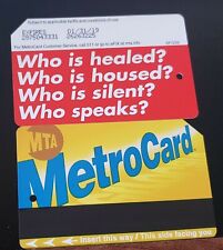 Rare NYC Barbara Kruger WHO IS HEALED  Metrocard . Mint picture