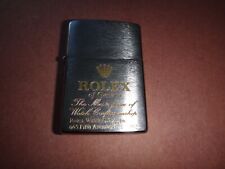 Never Used Year 2013 Brushed Chrome Zippo Lighter ROLEX of Geneva Watch logo picture