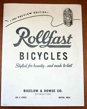 classic 1941 Rollfast Bicycle CATALOG copy antique bike picture