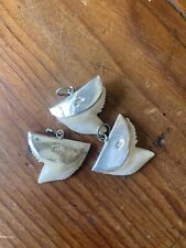 Shark teeth pendants in sterling silver picture
