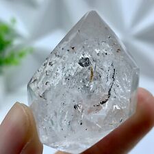 Natural 43mm Herkimer Diamond Enhydro healing Crystal &Big moving water drop 36G picture