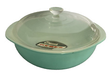 Vintage Pyrex 024  2 Qt Covered Bowl Casserole Turquoise New w/ Tag picture