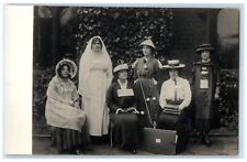c1910's Fancy Dress Ball WWI England United Kingdom UK RPPC Photo Postcard picture