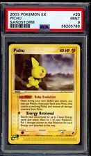 PSA 9 Pichu 2003 Pokemon Card 20/100 Sandstorm picture