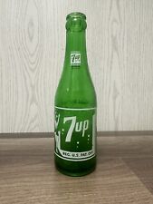 Vintage Green 7 fluid oz. 7up bottle 