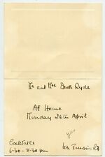 Derek Ryde  invitation to Canada Consul Shanghai China 1947  picture