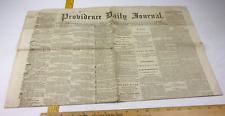 Emancipation Proclamation Providence Daily Journal March 12, 1863 newspaper picture