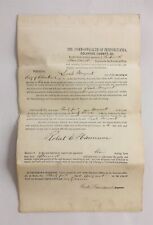 1867 antique LEAH NUGENT WILL TESTAMENT chester delaware cty pa PROBATE REGISTER picture