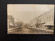 1907 Scene On Main Street Fulton Illinois Real Photo Postcard picture