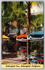 eStampsNet - Bakersfield Inn Bakersfield CA California Patio View Linen Postcard picture
