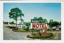 The OAKS MOTEL, RESTAURANT and SHOPPING CENTER, PANACEA, FLA. – 1958 Postcard picture