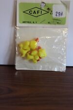 Vintage CAFI Dickmal Creation Miniature Yellow Ducks picture