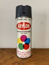 Vintage Krylon Shadow Gray 1604 Borden Spray Paint Can, paper label, notch top picture