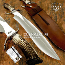 IMPACT CUTLERY RARE CUSTOM MONSTOR SASQUATCH BOWIE KNIFE CROWN ANTLER picture
