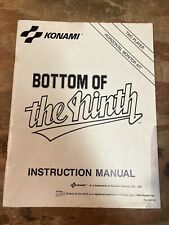 BOTTOM OF THE NINTH ORIGINAL VIDEO ARCADE GAME SERVICE MANUAL 1989 picture