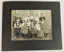 IOWA HISTORY 1906 JAMAICA FAMILY PHOTOGRAPH mounted b/w genealogy picture