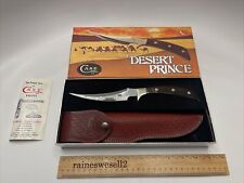 CASE XX 1981 DESERT PRINCE Wood Handle Fixed Blade Knife w/sheath w/Box Unused. picture