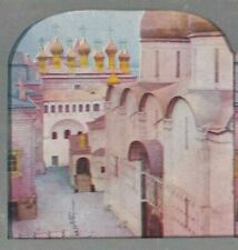 Vtg 1905 Stereoscope Card T.W. Ingersoll The Old Palace at the Kremlin Russia picture