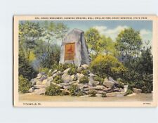 Postcard Col. Drake Monument Drake Memorial State Park Titusville Pennsylvania picture