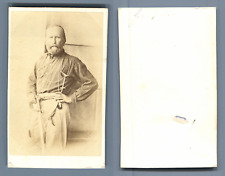 Vintage Garibaldi CDV Albumen.  6.5x10.5 Albumin Print Circa 1870    picture