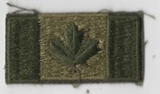 Canadian Flag Military GREEN Bdr. [INT403] picture
