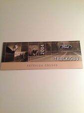 2004  Ford Truck Trucks/SUV Color Guide 6-panel Dealer Fold-Out picture