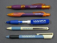 Levitra & Viagra Drug Rep Pharmaceutical Promo Advertising Medical Pens Lot of 5 picture