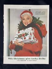 Magazine Ad* - 1954 - Lucky Strike Cigarettes - Christmas picture