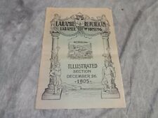 1905 Laramie WY Republican Illustrated Section Dec. 26 VERY RARE~FISHING, MINING picture