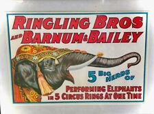 1930 ADVERTISING RINGLING BROS BARNUM BAILEY CIRCUS LITHOGRAPH POSTER SIGN picture