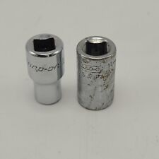 SNAP ON Tools Lot of 2 Vintage Shallow Sockets 1/4” Drive 6pt - 1/4