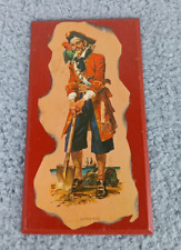 Vintage Collectible Captain Kidd Wooden Plaque Wall Art Decor Small Rectangle picture