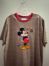 New Disney Parks Coach Signature Mickey Mouse T-Shirt Brand New Size Large picture