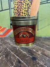 VINTAGE W. C. BAYLEY LARD TIN CAN SIGN PIG HOG CALDRON FARM FEED NEW HAMPSHIRE picture