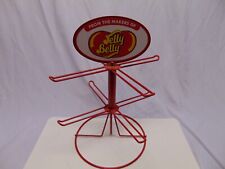 Jelly Belly red round metal rack display swings around 17