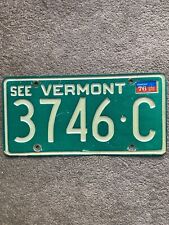 1976 Vermont License Plate - 3746 C - Nice picture