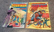 Tiger-Man #1 and #2 Set 1975 Atlas Comics Origin Paramount Optioned Movie HG (2) picture