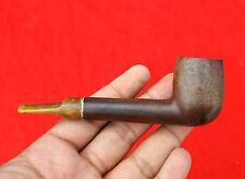 1940 Vintage F Marked Wooden Horn Tobacco Pipe Tobacciana Collectible W585 picture