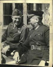 1943 Press Photo Gen. Dwight D. Eisenhower & Turkish Gen. Feyzi Menguk picture