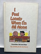 Peanuts: I Feel Lonely When I'm All Alone HC 1959 Series 5th Print 1974 ~ Good picture