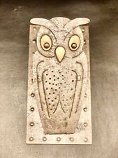 Antique Arts & Crafts Iron Owl Clip Jugendstil Secessionist Germany picture