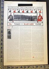 1901 YALE HARVARD SPORT COLLEGE FOOTBALL SOLDIER FIELD 1901 BLAGDEN PRINT 33260  picture